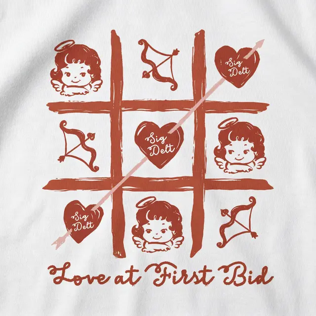 Sigma Delta Tau Sweetheart Illustrations Rush Shirt