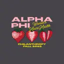 Alpha Phi Strawberry Heart Philanthropy Shirt