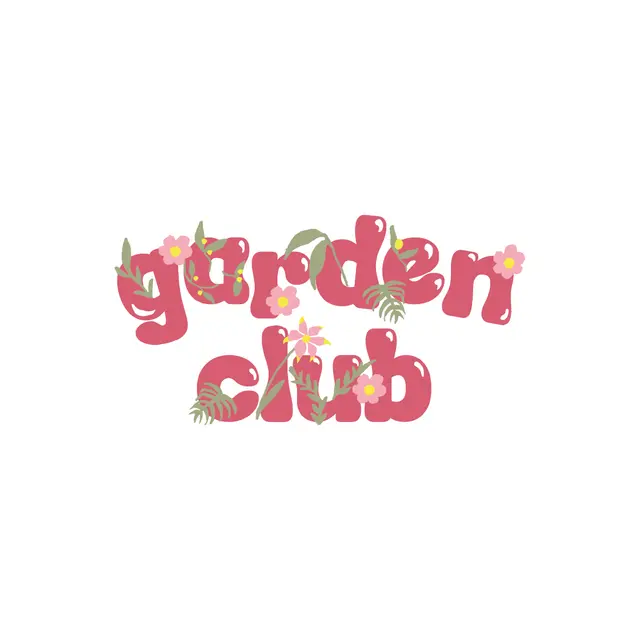 Garden Club Floral Text PR Crewneck