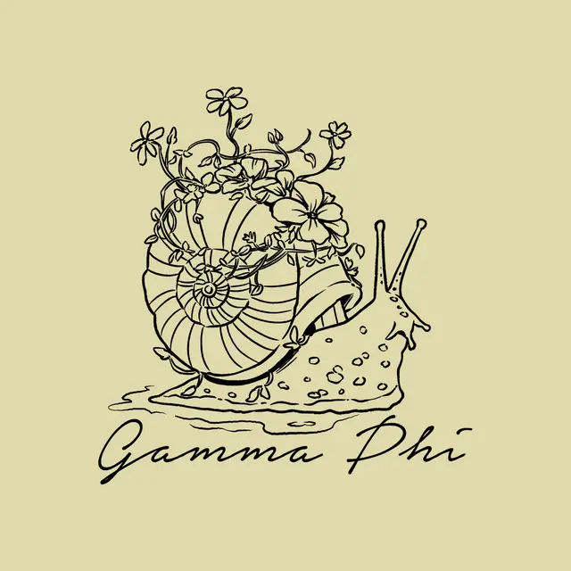 Gamma Phi Beta Snail and Floral PR Tank