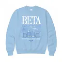 Beta Oversized Block Lettering Winter Date Party Sweater 2