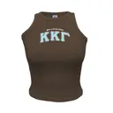 Kappa Kappa Gamma Floral Block Lettering Big Little Reveal Tank 2