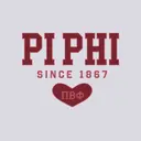 Pi Beta Phi Bold Block Text with Heart PR Tank