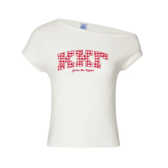 Kappa Kappa Gamma Checker Pattern KKG Rush Shirt 2