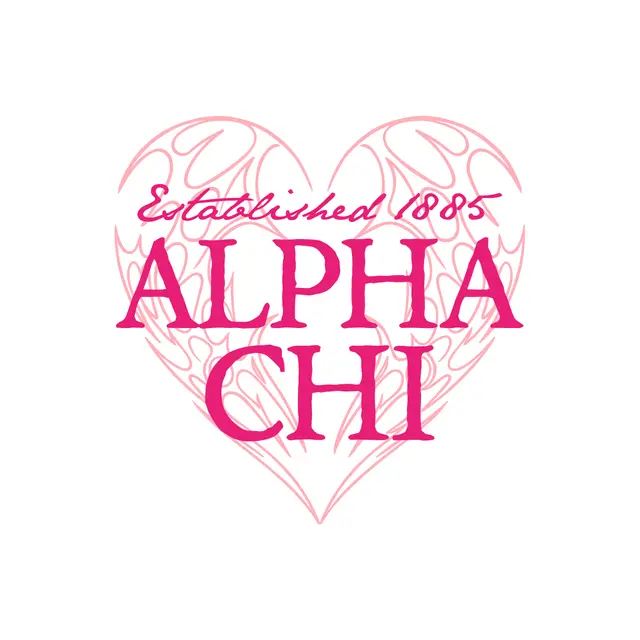 Alpha Chi Omega Heart Script PR Shirt
