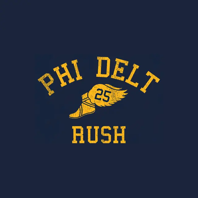 Phi Delta Theta Winged Shoe Graphic Rush Shirt