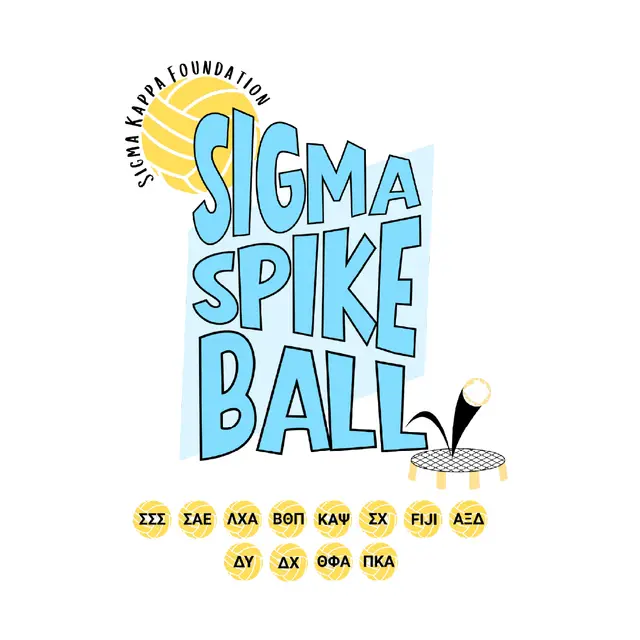 Sigma Kappa Bold Blue Spike Ball PR Shirt