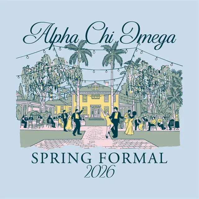 Alpha Chi Omega Elegant Scene Spring Formal Shirt