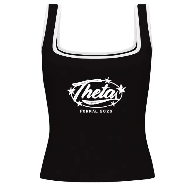 Kappa Alpha Theta Starry Script Formal Tank 2