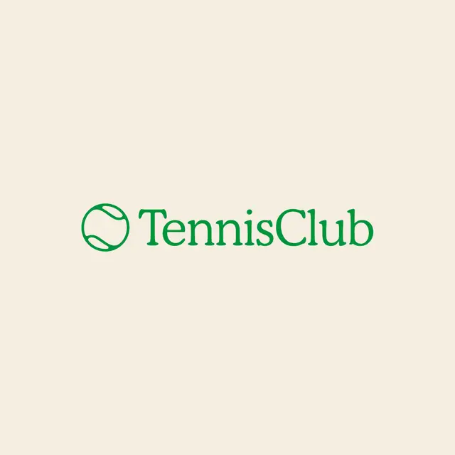 Tennis Club Simple Green Text PR Hoodie