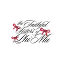 Phi Mu Elegant Script with Red Bows PR Shirt