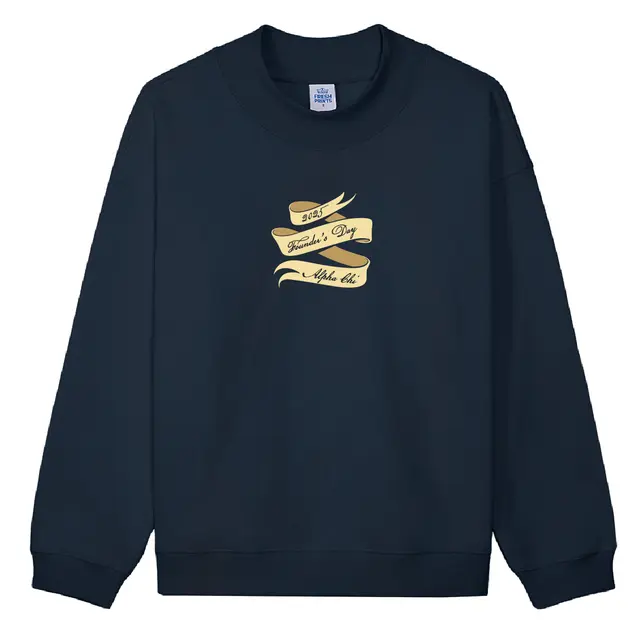 Founder's Day Long Scroll or Banner Founder's Day Sweater Design for Alpha Chi Omega