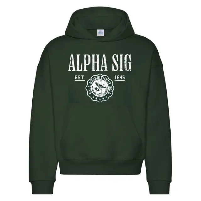 Alpha Sigma Alpha Bold Lettering Rush Hoodie-2