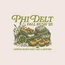 Phi Delta Theta Pumpkins and Hay Fall Rush Shirt