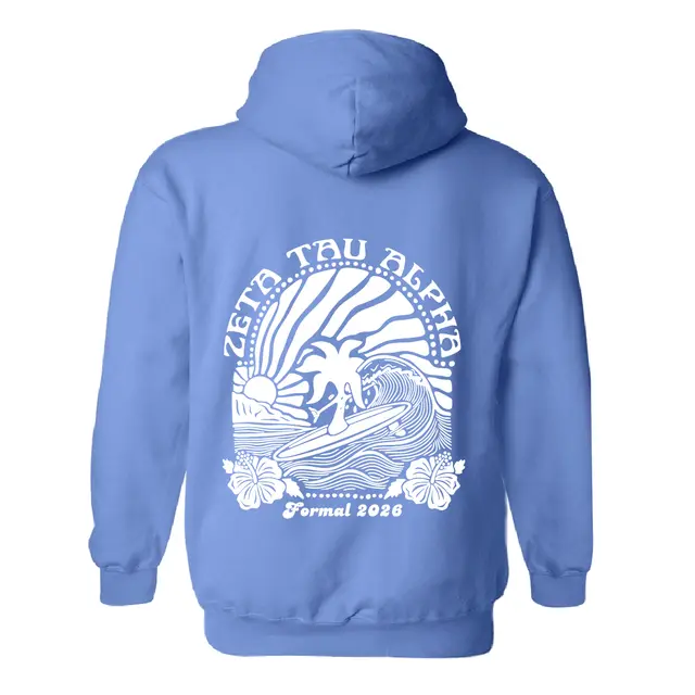 Zeta Tau Alpha Tropical Surfing Formal Hoodie 2