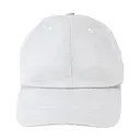 Customizable Big Accessories 6-Panel Brushed Twill Unstructured Cap bx001 White Front