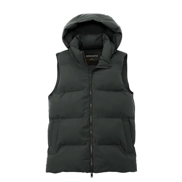 Mercer+Mettle Women’s Puffy Vest mm7217 Anchor Grey Front