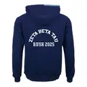 Zeta Beta Tau Arched White Font Rush Hoodie 2