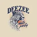 Delta Zeta Leopard Illustration Date Party Shirt