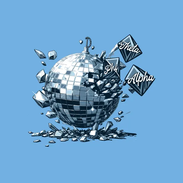 Kappa Alpha Theta Disco Ball Shattered PR Shirt