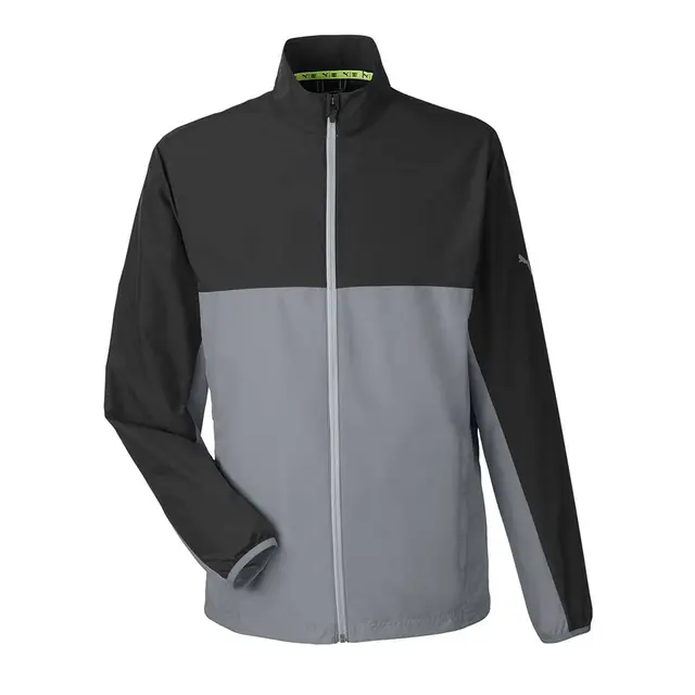 Puma Golf 1st Mile Wind Jacket Puma Back-Quiet Shade Front