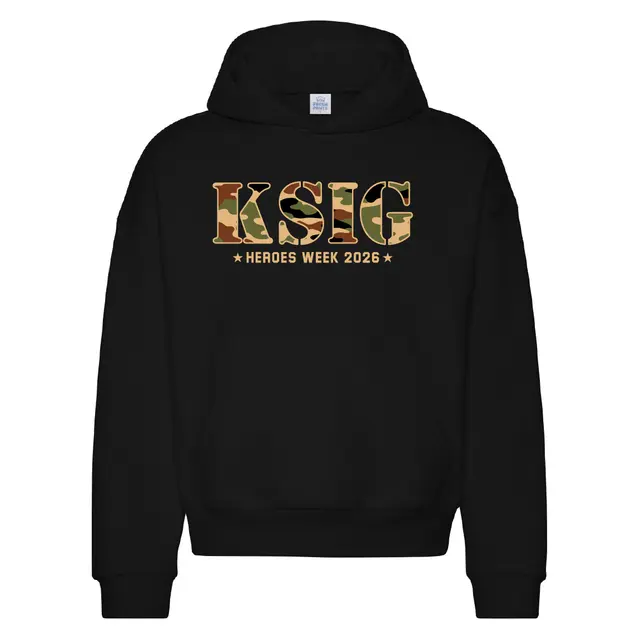 Kappa Sigma Heroes Week Camo Text Philanthropy Hoodie 2