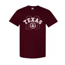 Gymnastics Club Block Lettering Texas Graphic Shirt 2