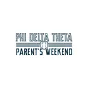Phi Delta Theta Shield Text with Stripes Parent's Weekend Sweater
