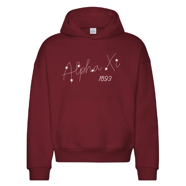 Alpha Xi Delta Starry Script PR Hoodie 2