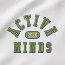 Active Minds Curved Block Text PR Crewneck