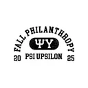 Psi Upsilon Vintage Arch Text Fall Philanthropy Shirt