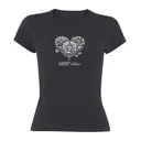 LGBTQ+ Alliance Rose Heart and Script Text PR Shirt 2