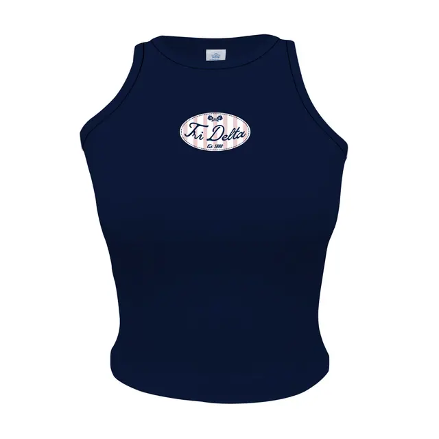 Delta Delta Delta Floral Illustration PR Tank 2