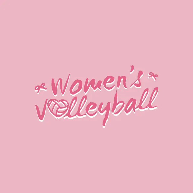 Women's Volleyball Script Text PR Shorts