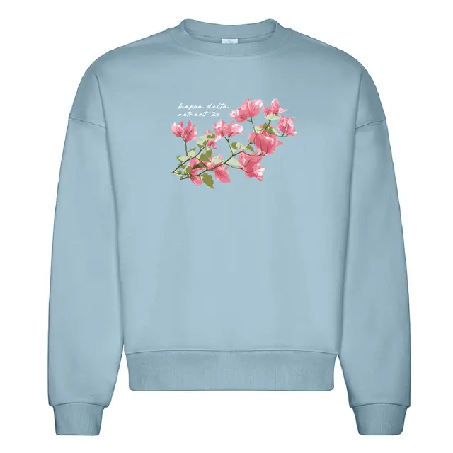 Kappa Delta Pink Bougainvillea Retreat Crewneck 2