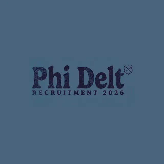 Phi Delta Theta Distressed Texts with Shield Recruitment Shirt