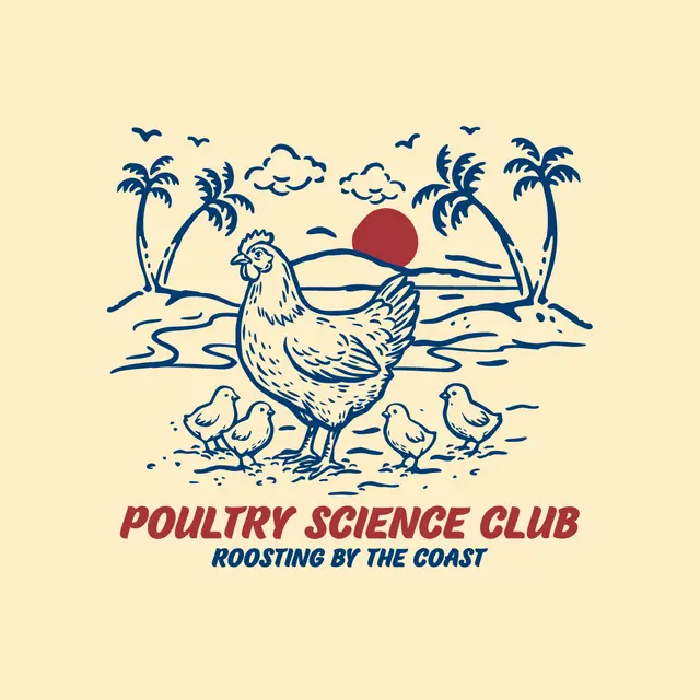 Poultry Science Club Coastal Roosting PR Shirt
