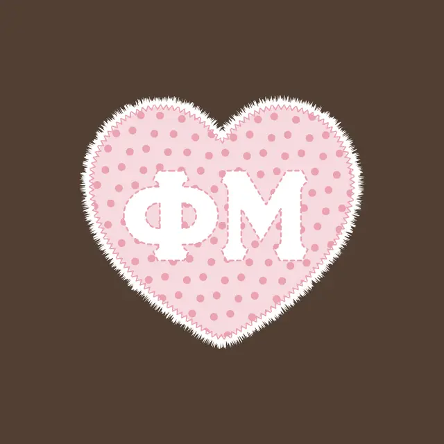 Phi Mu Polka Dot Heart PR Tank