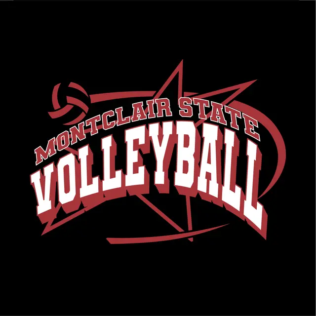 Montclair State Bold Block Lettering Volleyball Shirt