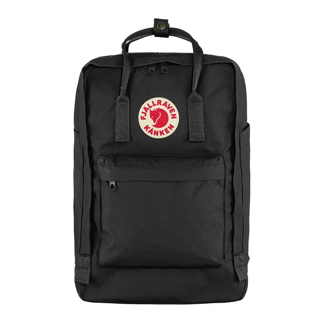 Fjallraven Kanken 17in Laptop Backpack fjrz0og Black Front