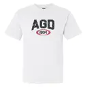 Alpha Gamma Delta Cracked Lettering with Red Oval PR Shirt 2