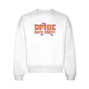 Delta Phi Epsilon Spiderweb Lettering Date Party Crewneck 2