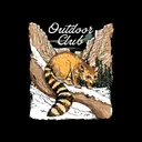 Outdoor Club Raccoon Illustration in Canyon PR Hoodie