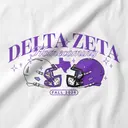 Delta Zeta Starry Football Helmets Homecoming Sweater