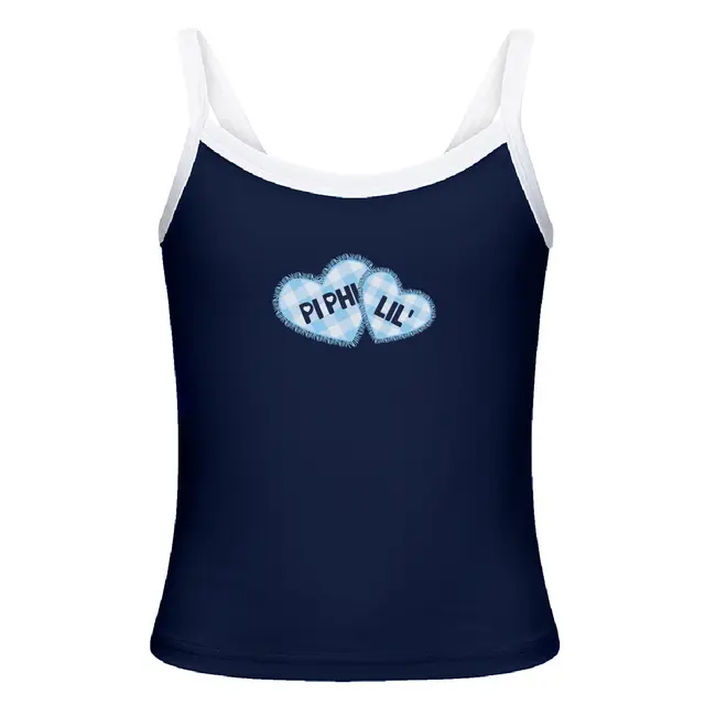 Pi Beta Phi Gingham Heart Big Little Reveal Tank 2