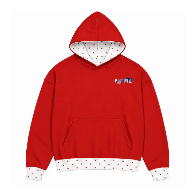 Phi Mu Playful Lettering Heart Graphic PR Hoodie 2