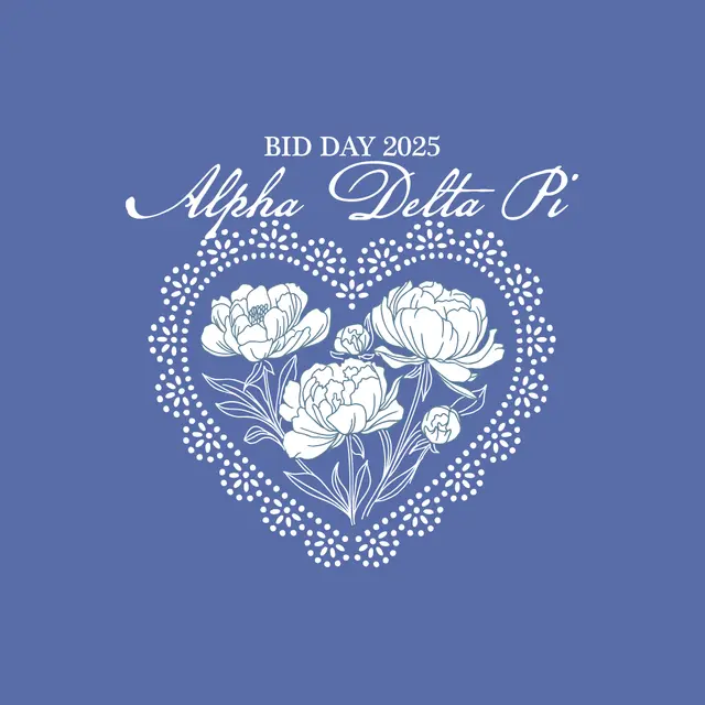 Alpha Delta Pi Floral Heart Bid Day Hoodie