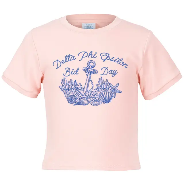 Anchor with the Coral Reef Bid Day Shirt Design for Delta Phi Epsilon