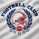 Football Club Bold Helmet Laurel Graphic PR Crewneck