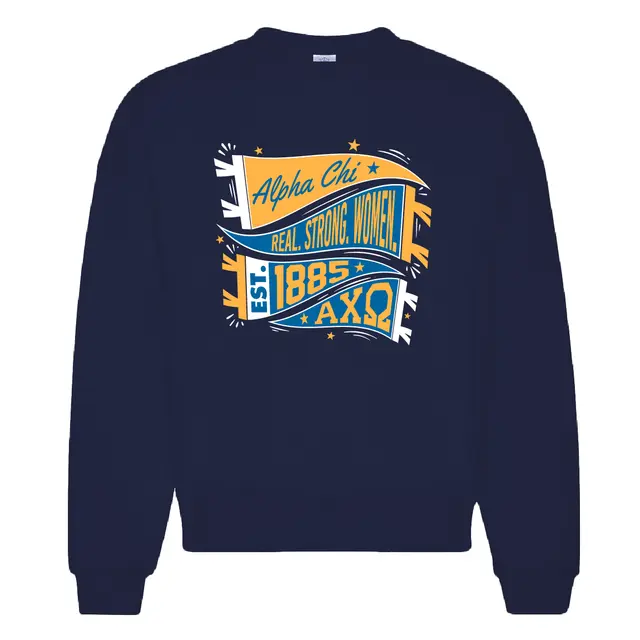 Alpha Chi Omega Banner Style PR Sweater 2